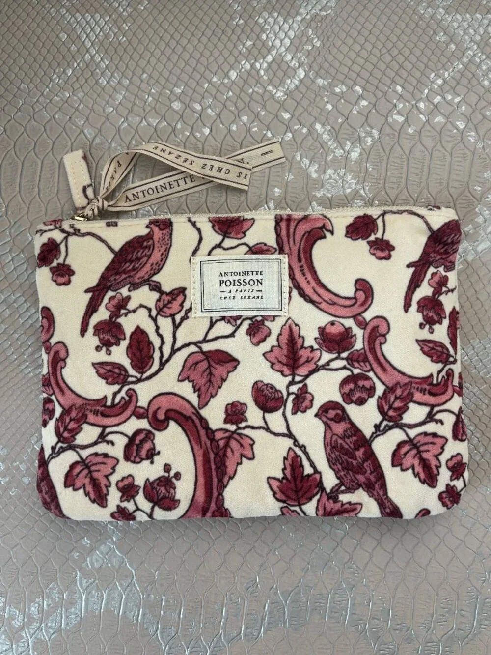 Sézane X Antoinette Poisson Velvet Pouch